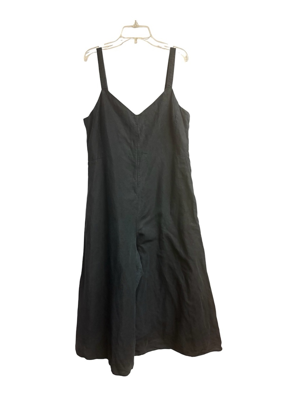 Club Monaco Linen/Cotton/Lyocell Wide Leg Midi Jumpsuit Size 10 - Picture 2 of 7